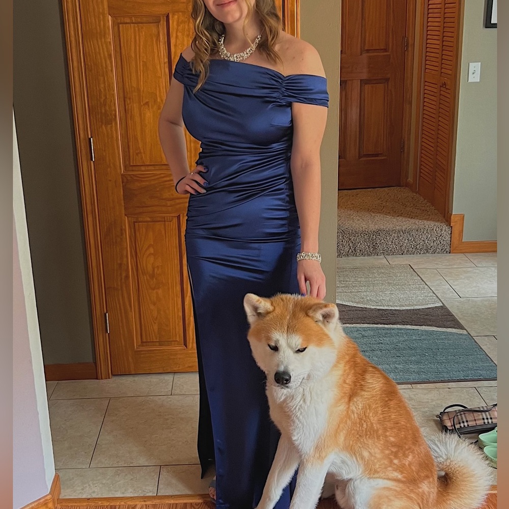 Navy Blue Prom Dress